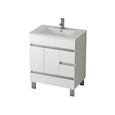 Eviva Piscis® 32″ Vanity White Bathroom Vanity with White Integrated Porcelain Sink Vanity Eviva